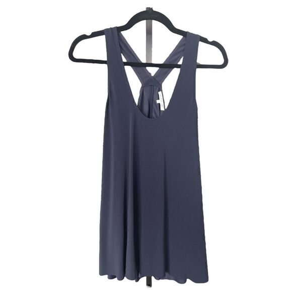 Helmut Lang Navy Tank. Raw Hem. NWOT SZ XS. Runs large. - Picture 3 of 7